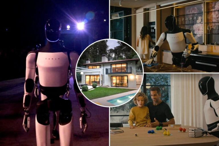 Exclusive | Tesla's new humanoid robot makes its video debut inside this $6.85 million LA listing

