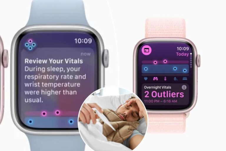 Apple Watch Vitals app predicts colds, flu, COVID days before they strike, users claim

